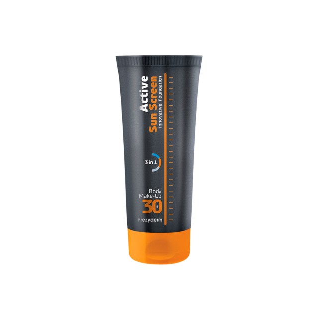 Frezyderm Active Sun Screen Innovative Foundation Αδιάβροχη Αντηλιακή Κρέμα για το Σώμα SPF30 με Χρώμα 75ml
