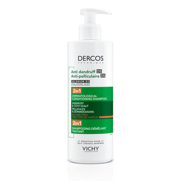 Vichy Dercos Anti-Dandruff DS 2in1 Σαμπουάν & Conditioner Κατά της Ξηροδερμίας  της Πιτυρίδας & του Κνησμού 390ml