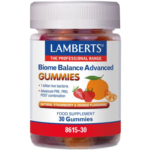 Lamberts Biome Balance Advanced Συμπλήρωμα με Προβιοτικά & Πρεβιοτικά 30gummies