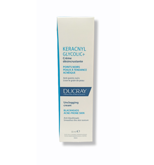 Ducray Keracnyl Glycolic+ 24ωρη Ρυθμιστική Κρέμα Προσώπου κατά της Ακμής 30ml