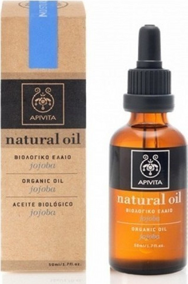 Apivita Natural Oil Βιολογικό Έλαιο Jojoba για Πρόσωπο και Σώμα 50ml