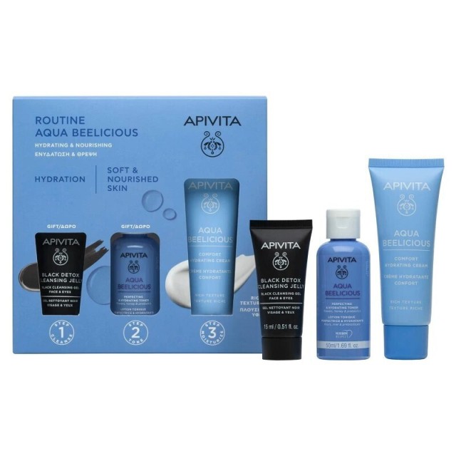 Apivita Routine Aqua Beelicious Σετ Περιποίησης για Ενυδάτωση 3τμχ