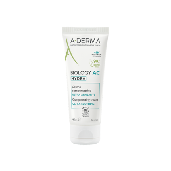 A-Derma Biology AC Hydra Αντισταθμιστική Καταπραϋντική Κρέμα για Δέρματα με Τάση Ακμής  40ml