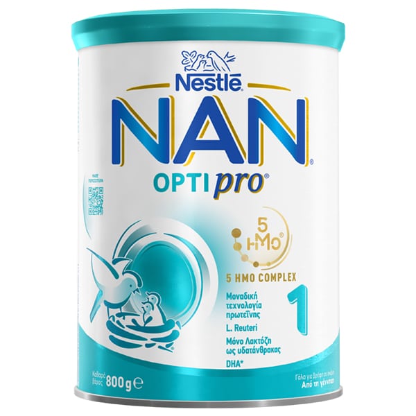 Nestle Nan Optipro 1 Baby Milk 0-6m  Βρεφικό Γάλα 800gr