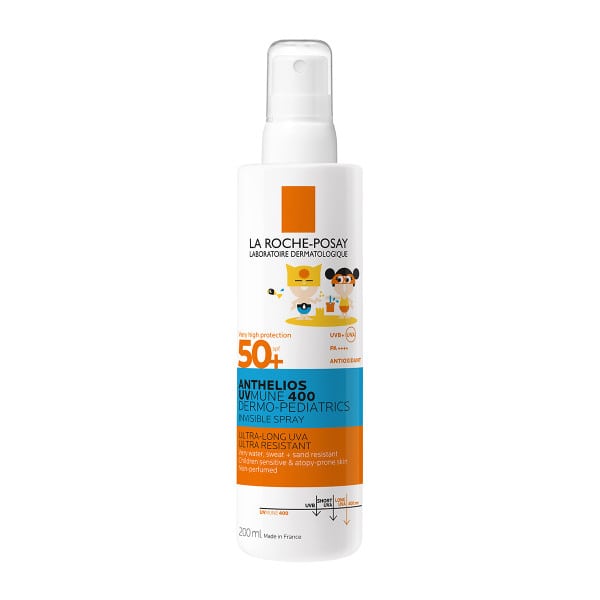 La Roche-Posay Anthelios Uvmune 400 Dermo-Pediatrics Invisible Spray SPF50+ Παιδικό Αντηλιακό Σπρέι για Ευαίσθητο  Δέρμα  200ml