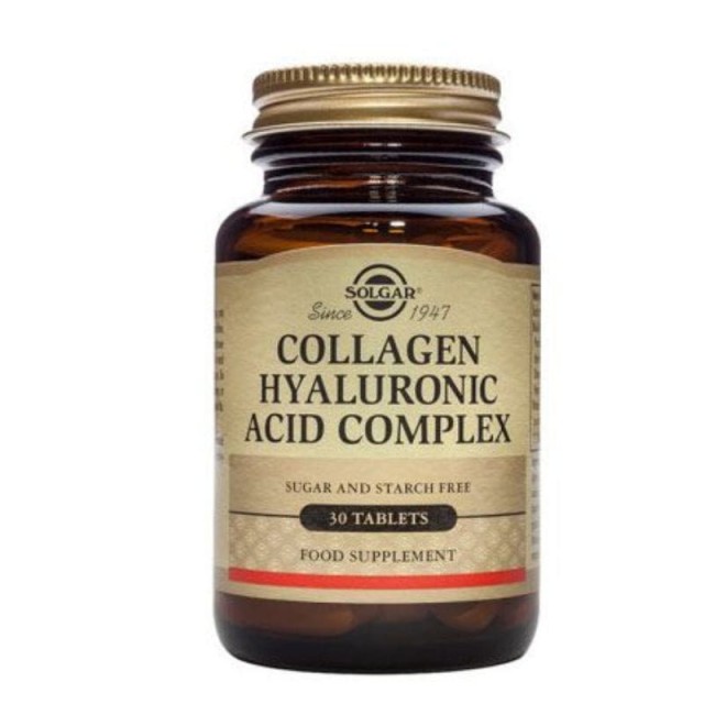 Solgar Collagen Hyaluronic Acid Complex Υαλουρονικό Οξύ 30 tabs