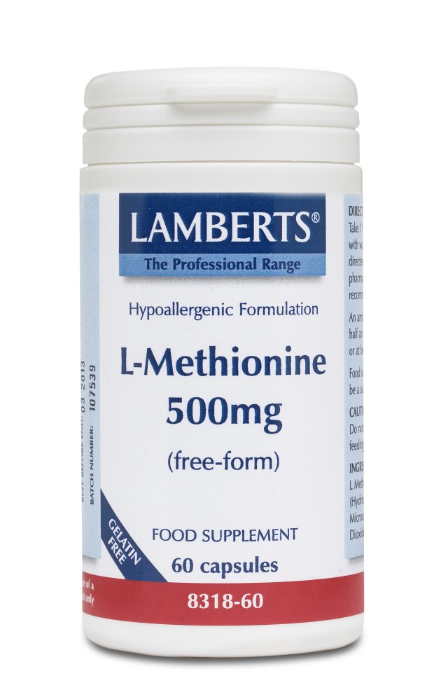 Lamberts L-Methionine 500mg 60 κάψουλες