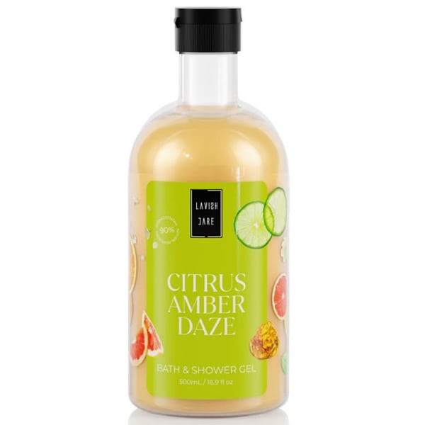 Lavish Care Citrus Amber Daze Bath & Shower Gel Αφρόλουτρο Σώματος  500ml