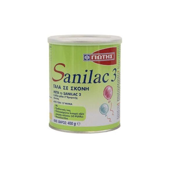 Γιώτης Sanilac 3 Βρεφικό Γάλα σε Σκόνη από 12m+  400g